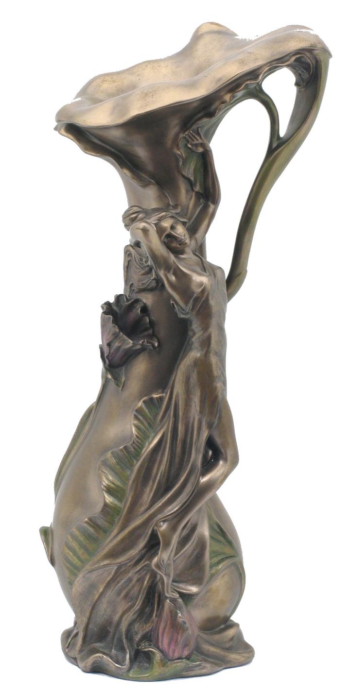 art nouveau lady figurines