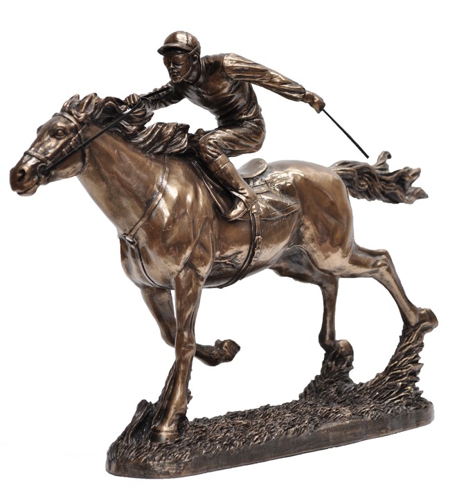 horse jockey figurine